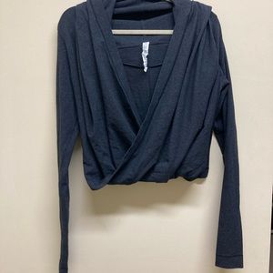 Lululemon Athletica Crossed Hooded Shirt